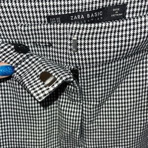 Zara Black & White Dress Pant